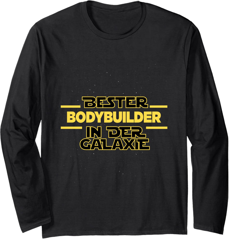 Bester Bodybuilder in der Galaxie Body building Fitness Langarmshirt