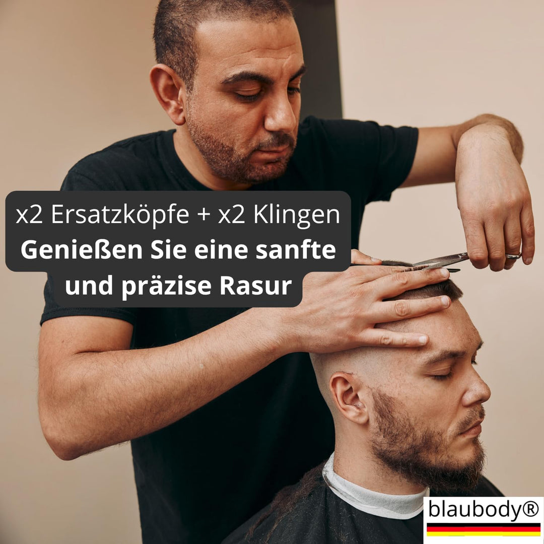 Scherkopf Folienrasierer x2 Klingen Kompatibel mit Maschine Rasierer Wahl Shaver Professionnel 5 Sta
