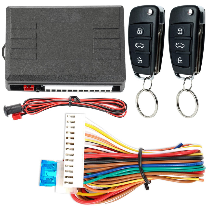 XUKEY Auto Zentralverriegelung Universal Keyless Go Nachrüsten Schlüsselloses Zugangssystem Auto Tür