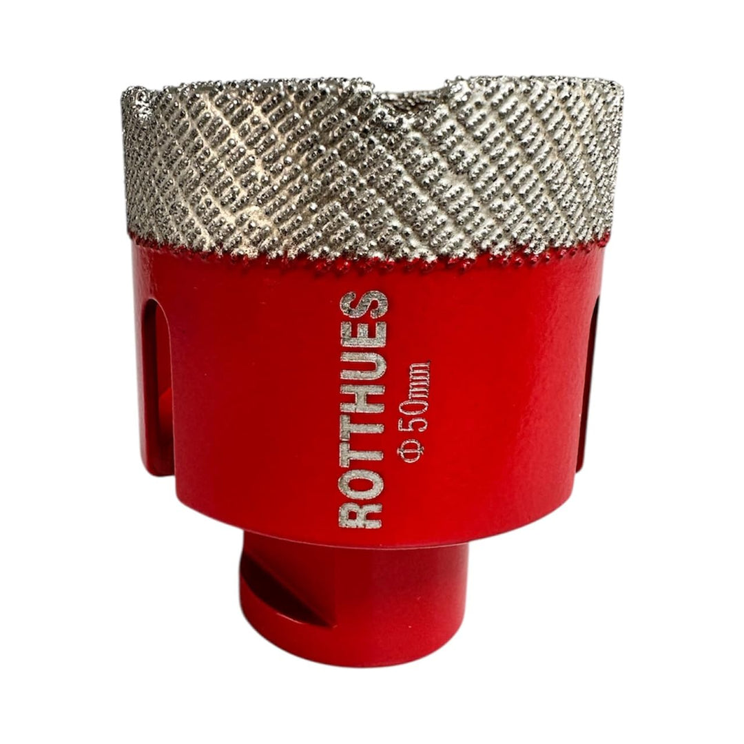 Matrix Diamant-Bohrkrone Hohlbohrer Ø50 mm M14 Segmenthöhe 15 mm für Fliesen Porzellan Keramik Marmo