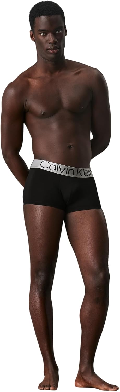 Calvin Klein Herren Boxershorts Low Rise Trunks mit Stretch XS Schwarz (Black), XS Schwarz (Black)