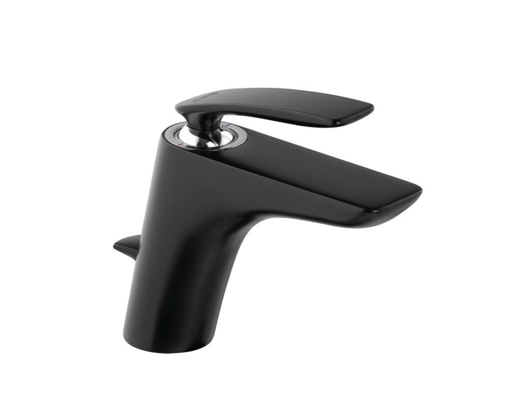 Kludi Balance Waschtisch-Einhandmischer DN 10 schwarzmatt-chrom mit Ablaufgarnitur