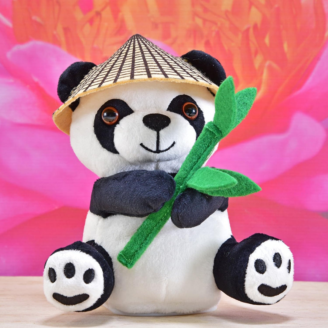 Kögler 76922 - Labertier Panda Bao Bao, ca. 14,5 cm gross, nachsprechende Plüschfigur mit Wiedergabe