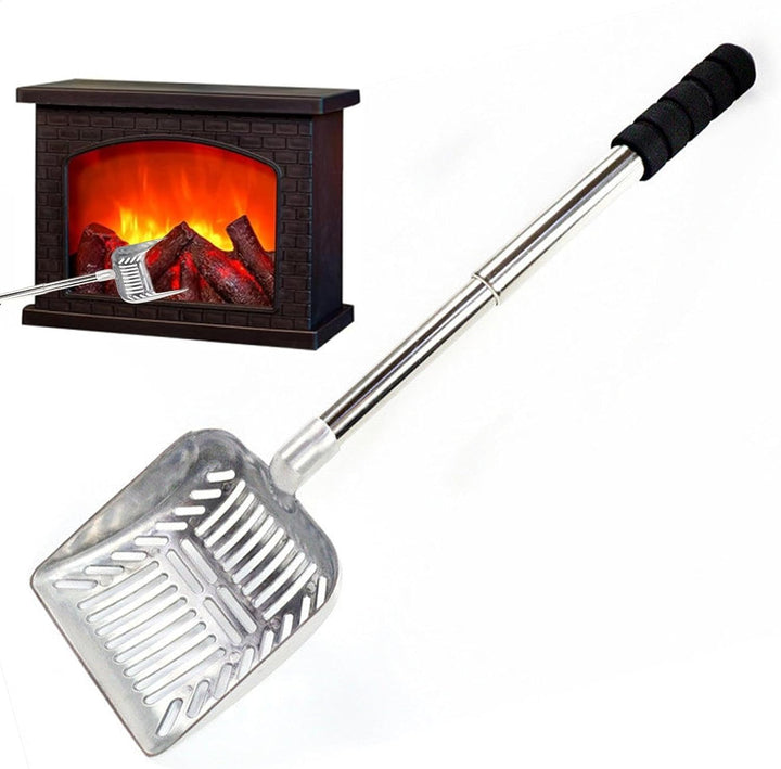Ascheschaufel für Holzofen – Feuerstelle Aschesieb Aushöhlen | Edelstahl Holzkohleschaufel zum Trenn