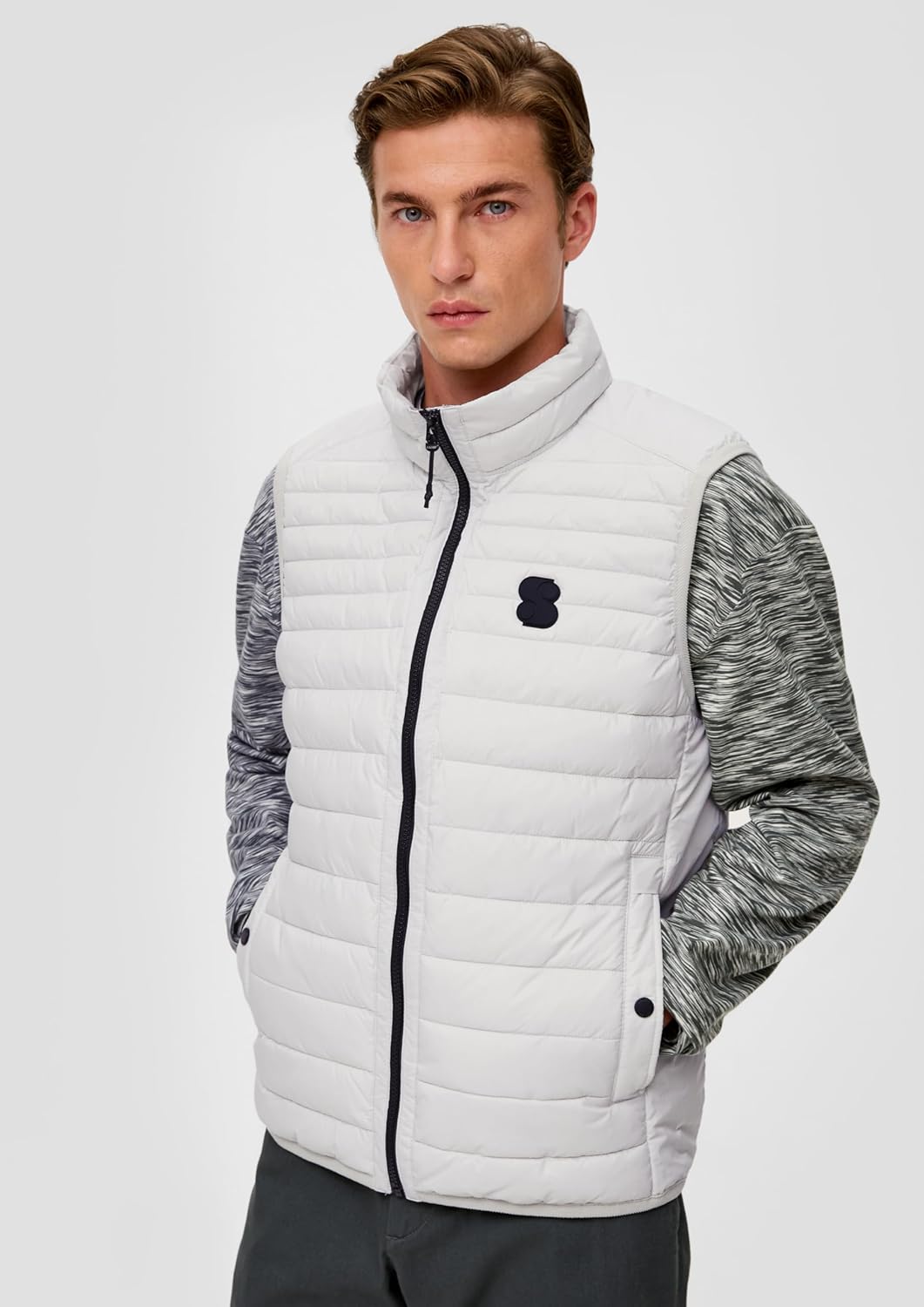 s.Oliver Herren Outdoor Weste, Grau