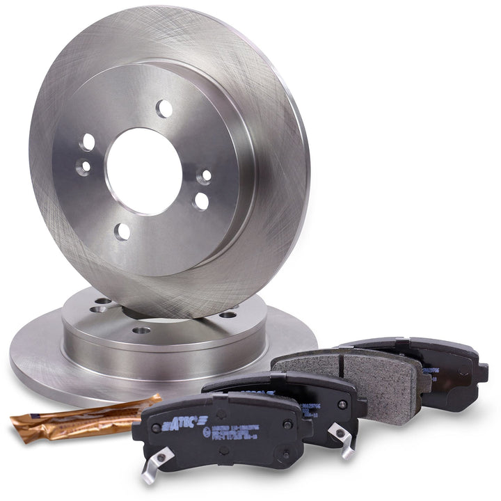 Bremsenset Hinterachse inkl. Bremsscheiben Ø 234 mm Voll + Bremsbeläge Hinten, Passend für HYUNDAI i