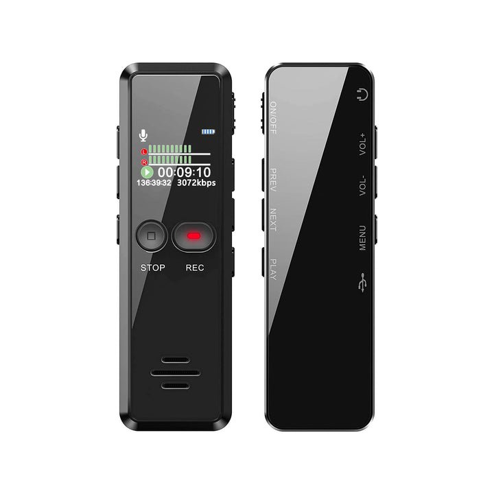 Digitales Diktiergerät 8GB 1536kbps hohe Aufnahmequalität Geräuschreduzierung One-Touch-Aufnahme,Spr