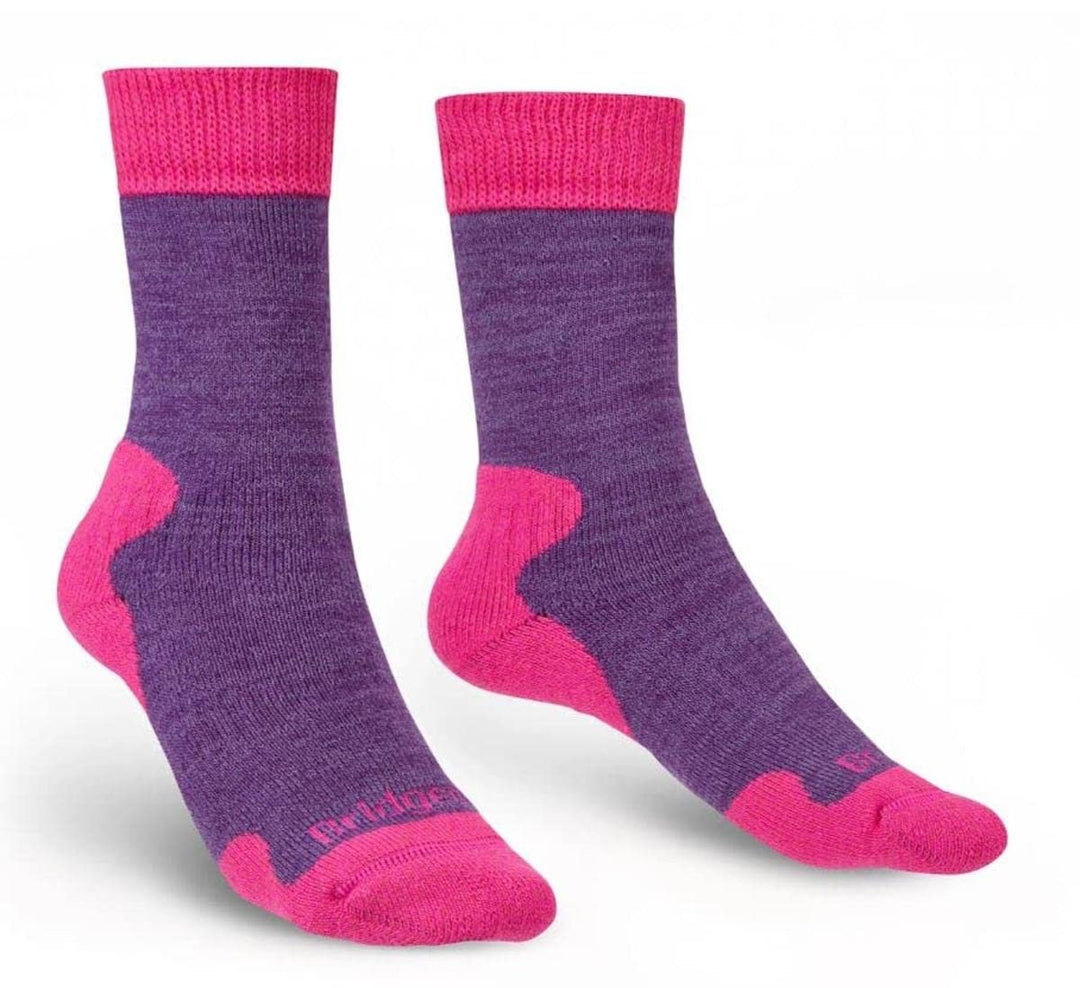 Bridgedale Unisex 710623/281/M Socken, Violett-Purple Marl, M