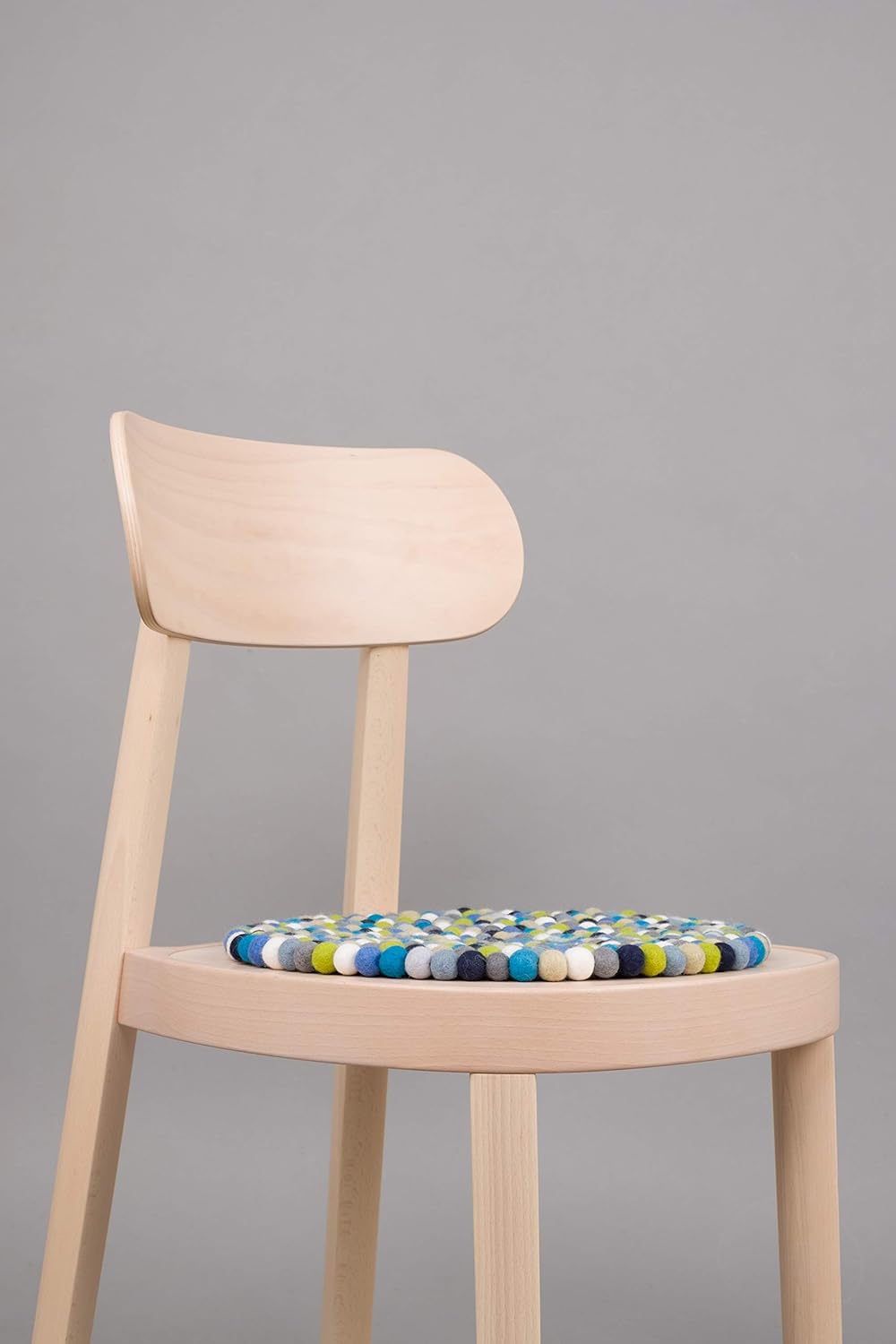 myfelt Filzkugel Sitzauflage/Stuhlauflage - Fritz - 36 cm, bunt