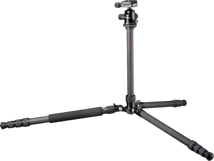 Bresser Carbon-Stativ 165cm höhenverstellbar, 3-in-1 Dreibein Einbein Bodenstativ, 10kg Traglast, Ar