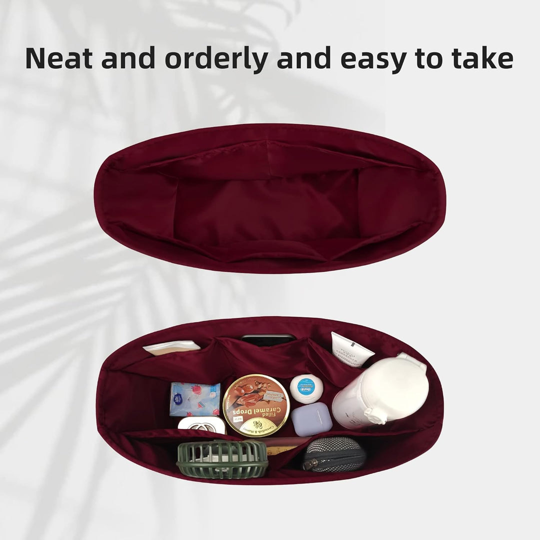 DGAZ Handtaschen Organizer Einsatz für LV Neverfull PM/MM/GM Taschen, Seide Tasche in Tasche Organiz