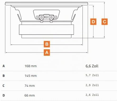 Hertz SV 165 SPL Mitteltöner, 165 mm, 400 W, Peak Power