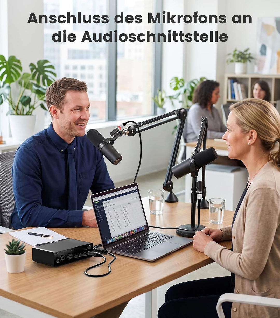 TISINO Dual XLR Buchse auf 3,5 mm Stereo-Mikrofonkabel, unsymmetrische Doppel XLR auf 3,5 mm Aux Min