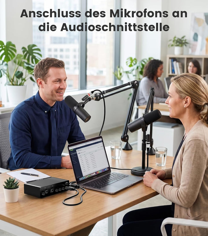 TISINO Dual XLR Buchse auf 3,5 mm Stereo-Mikrofonkabel, unsymmetrische Doppel XLR auf 3,5 mm Aux Min