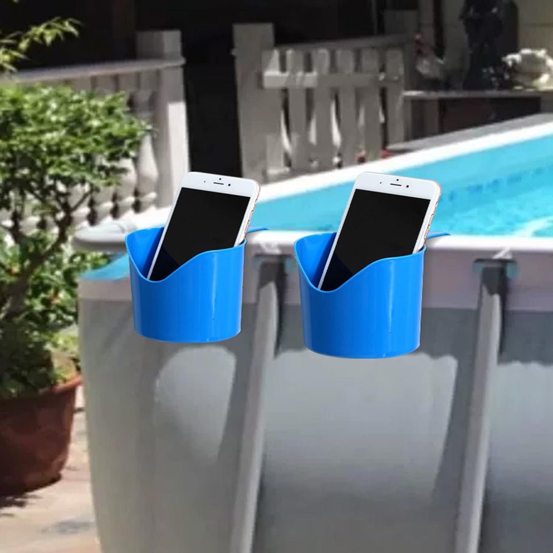 4 Stücke Getränkehalter Poolrand, Pool Becherhalter, Poolside Getränkeregal, Getränkehalter Pool, Zu
