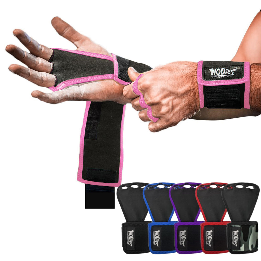 JerkFit WODies 2 in 1 Handgelenkbandage und Handflächenschutz Large 4”- 4.75” rose, Large 4”- 4.75”