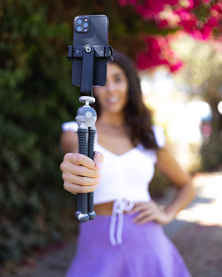 JOBY PodZilla Medium Kit, Flexibles Stativ mit GripTight 360 Handyhalterung, Phone Stativ von den Go