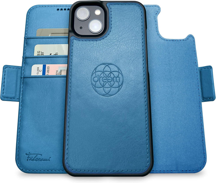 Dreem Fibonacci iPhone 14 Plus Brieftaschen-Etui / 2-in-1 stossfestes Etui und abnehmbares Folio aus