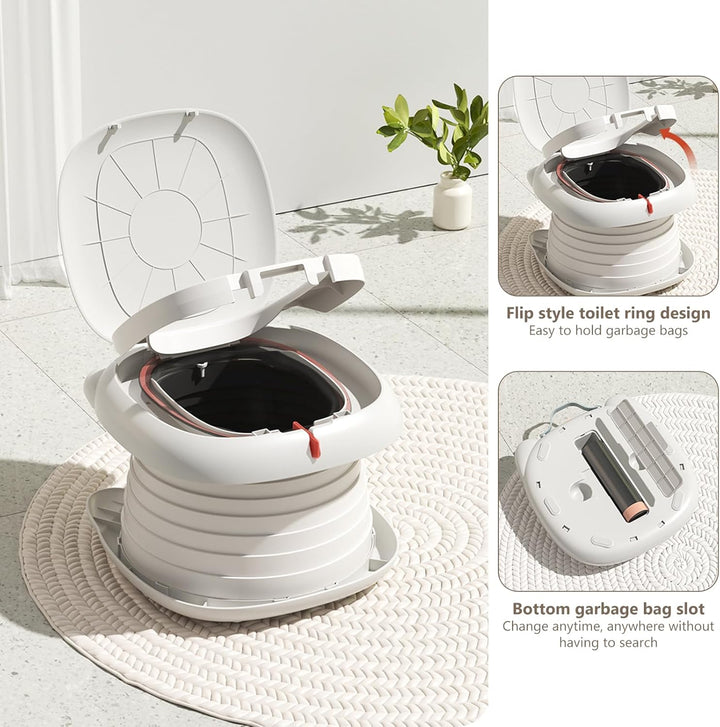 Faltbarer Toilettensitz Kinder,Töpfchen Falttoilette Kinder,Tragbares Reise-Klapptöpfchen,Toilettens