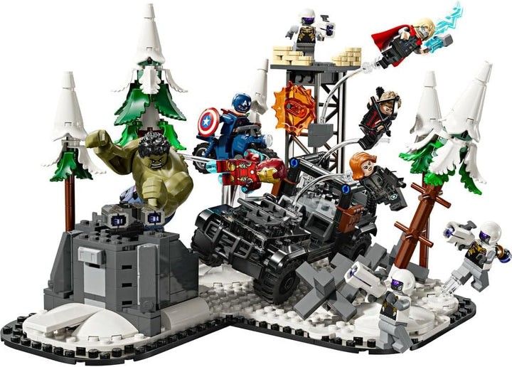 LEGO Marvel Avengers Assemble: Age of Ultron, BAU- und Spielset mit 8 Superhelden-Minifiguren wie Th