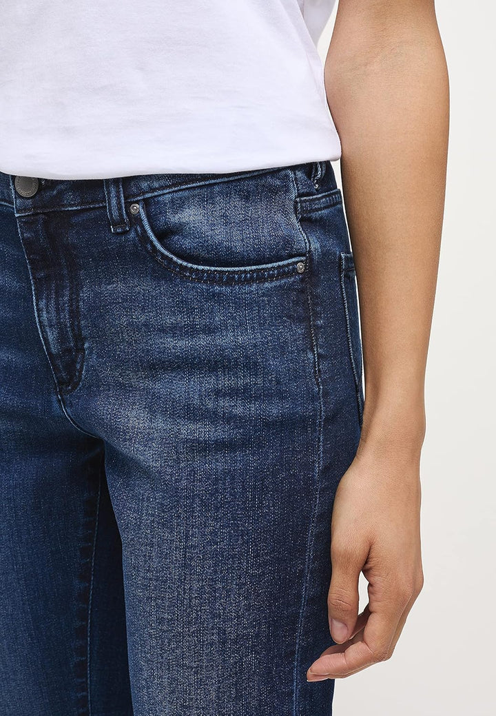 MUSTANG Damen Jeans Hose Crosby Relaxed Slim 26W / 30L Blau, 26W / 30L Blau