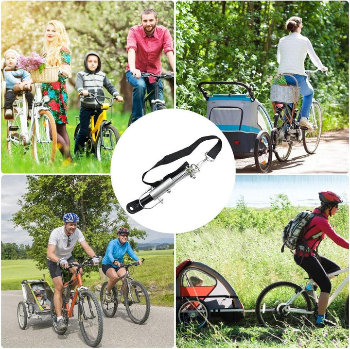 Fahrrad Anhängerkupplung Universal Adapter mit Sicherungsstift für Fahrradanhänger und Kinderanhänge