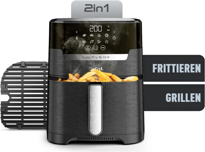 Tefal EY5058 Easy Fry & Grill Precision Heissluftfritteuse | 2-in-1 Technologie (Heissluftfritteuse
