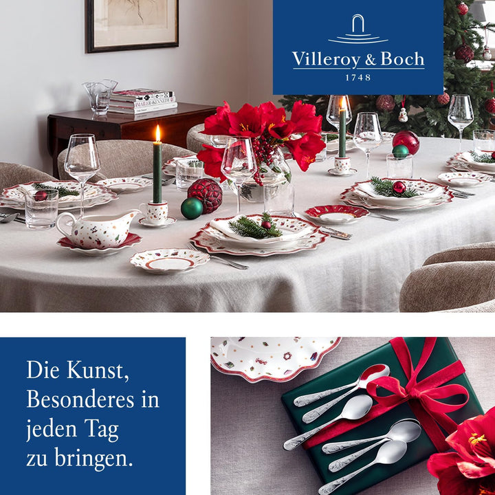 Villeroy & Boch Toy's Delight Platzteller, 35 cm, Premium Porzellan, Weiss/Rot Weiss / Bunt Platztel