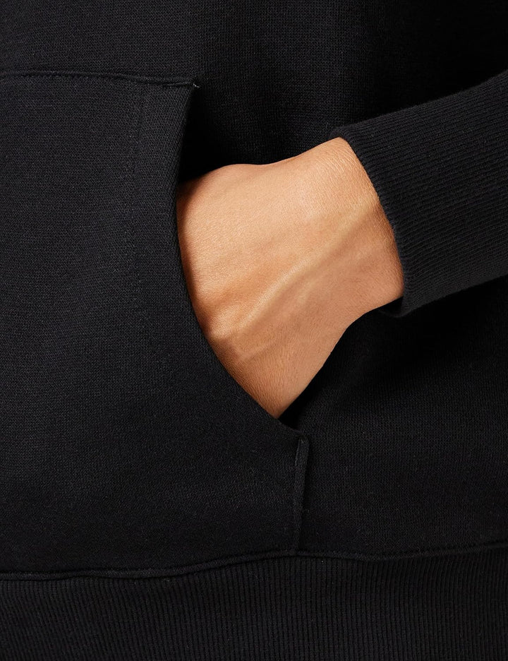 Champion Damen Sport Tape Full Zip Kapuzenpullover XS Schwarz, XS Schwarz