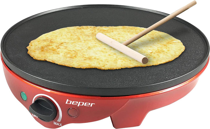 BEPER BT.700Y Crepes Maker für Crêpes, Pfannkuchen und Piadinas - Elektrischer Crepes Maker +, Elekt