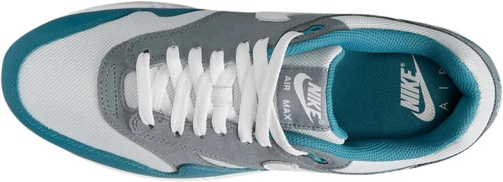 Nike Herren Air Max 1 Sneaker 41 EU Photon Dust White Cool Grey Noise Aqua, 41 EU Photon Dust White