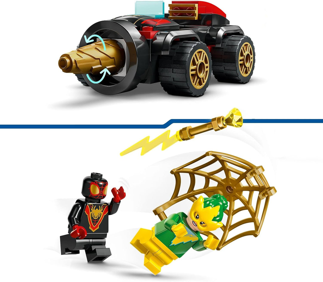 LEGO Marvel Spidey und Seine Super-Freunde Spideys Bohrfahrzeug Spielzeug mit Spider-Mans Auto und 2