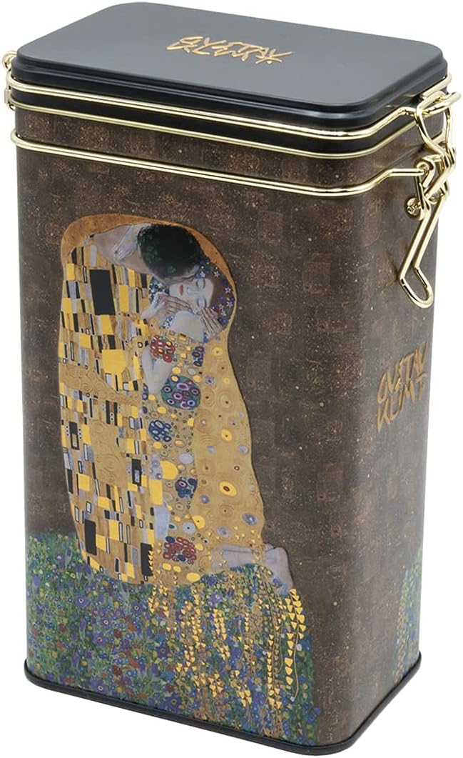 Fridolin Vorratsdose/Kaffeedose aus Metall mit Verschluss - Gustav Klimt: Der Kuss