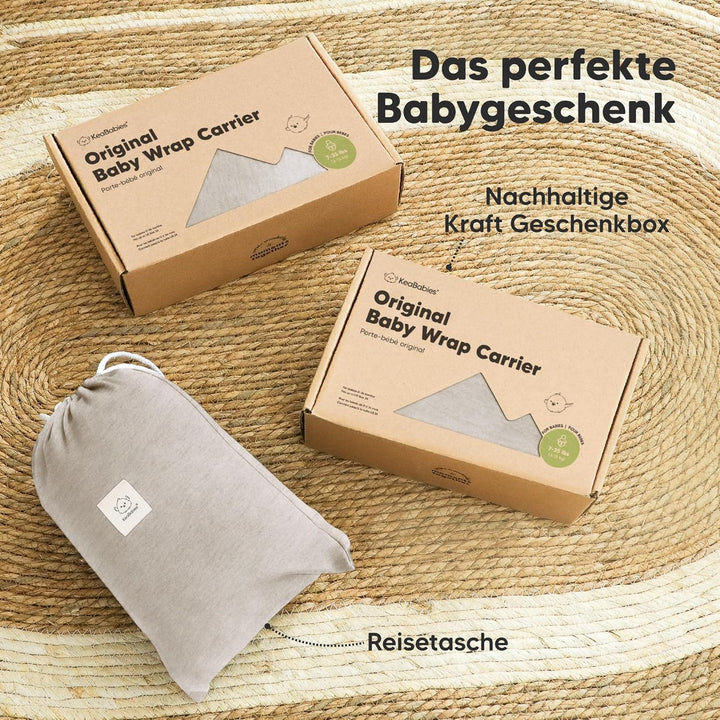 KeaBabies Babytrage Ab Geburt - Atmungsaktive Babytragetücher, Babytrage Neugeborene Ab Geburt, Baby