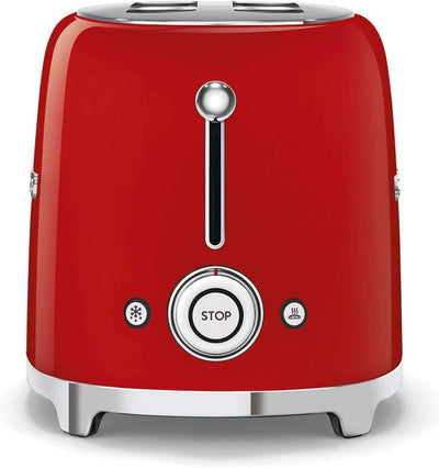 Smeg TSF01RDEU Toaster 2 Scheiben, rot