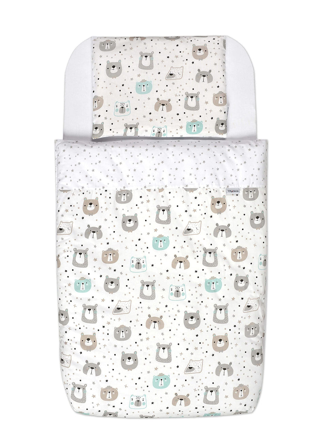 FlyIdeas Next 2 Me Beistellbett Bettwäsche-Set 83x50 cm, 4 STK. Mit Bettdecke - Spannbettlaken Babyb