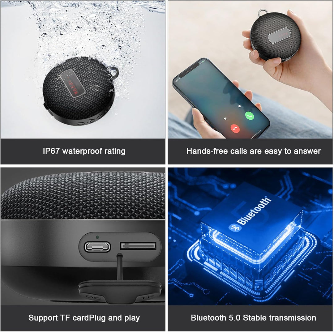 Bluetooth-Lautsprecher, Fahrrad-Lautsprecher, kabellos, tragbar, für den Aussenbereich, wasserdicht,