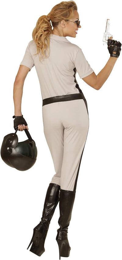 "CALIFORNIA HIGHWAY PATROL OFFICER" (overalls, belt, fingerless gloves) - (S) S Beige, S Beige