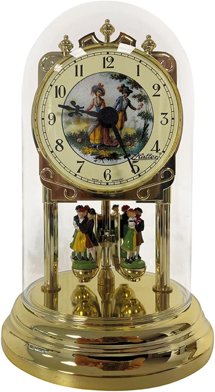 SELVA Quarz-Jahresuhr Meline, handbemalt, mit Motivzifferblatt, Made in Germany, Kristallglashaube (