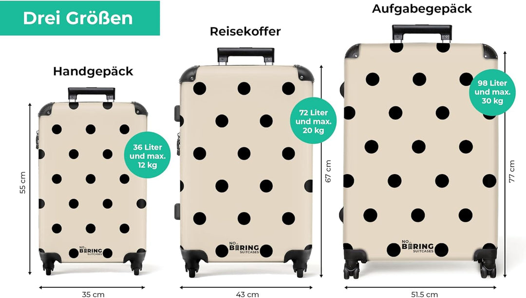 Koffer XL Gross 77x51.5x28 cm Reisekoffer mit Rollen Leicht Trolley grosser Hartschalenkoffer Rollko