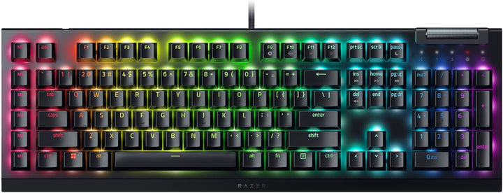 Razer BlackWidow V4 X (Green Switch) - Mechanische Gaming-Tastatur mit Razer Chroma RGB (Mechanische