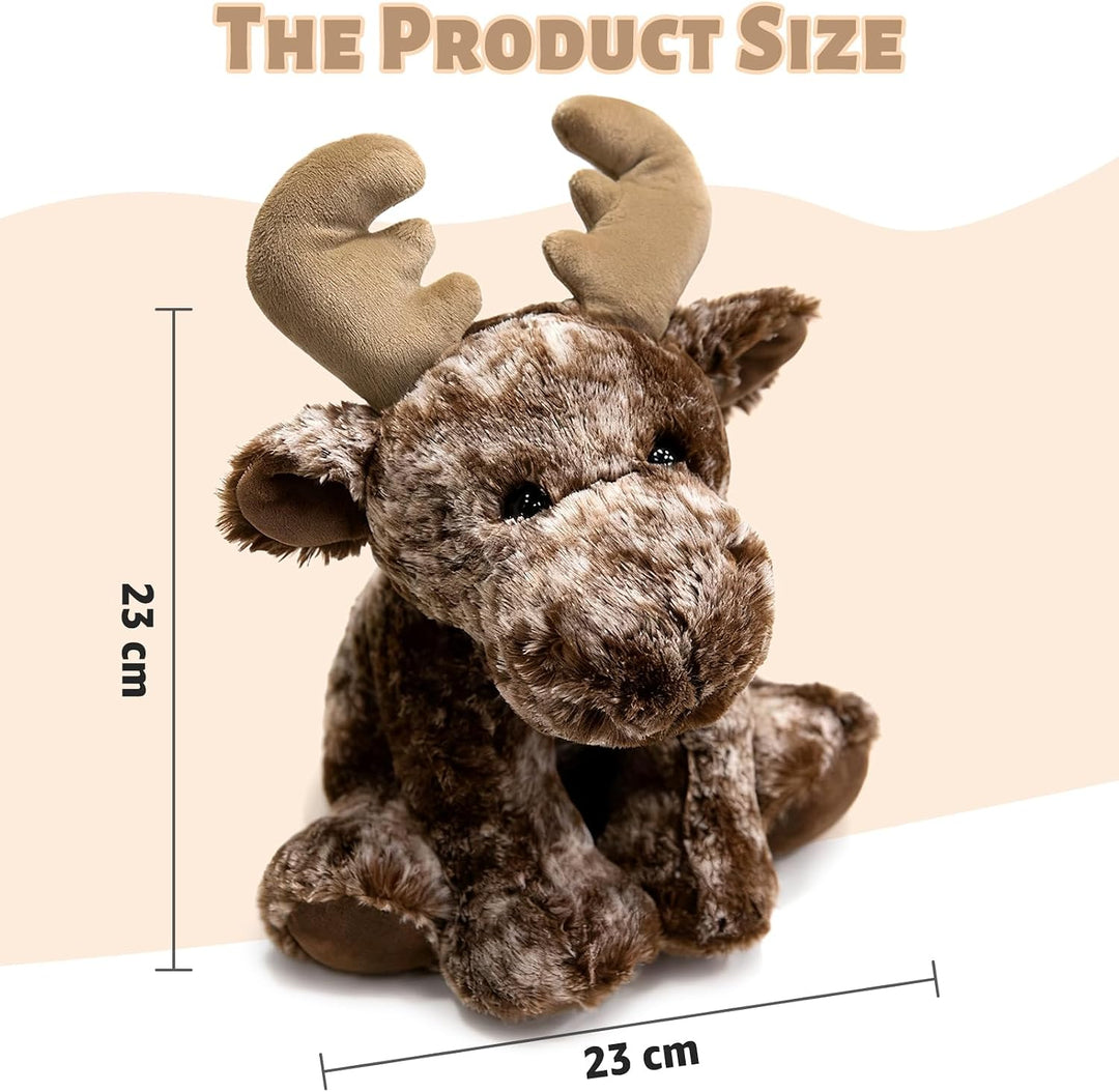 shownicer Plüschtier Elch Kuscheltier Stofftier Kawaii Hirsch Plüsch Kissen Spielzeug Geschenk für K