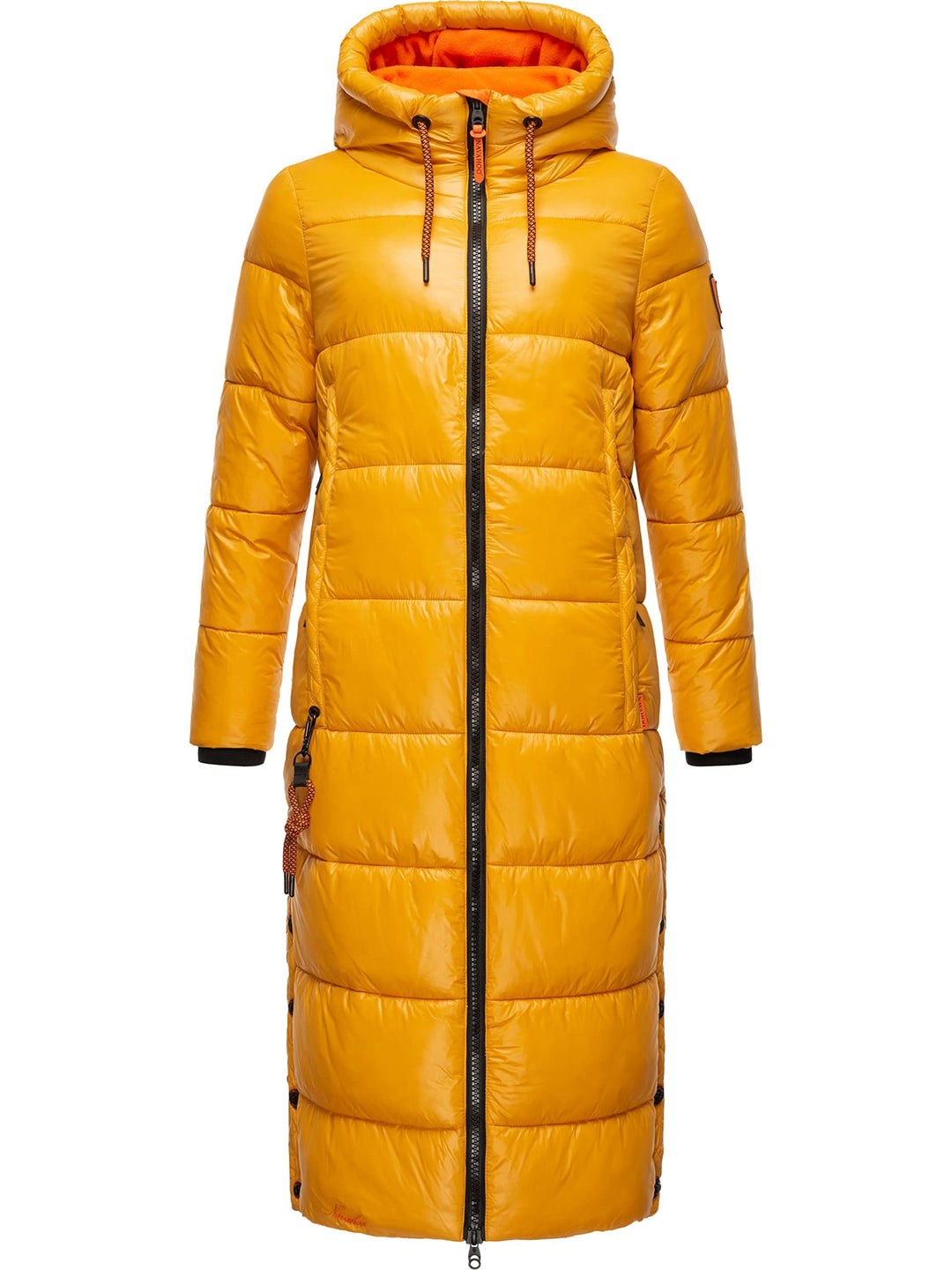 Navahoo Damen Warmer Winter Steppmantel mit Kapuze Schmuseengel XS-XXL XS Gelb, XS Gelb
