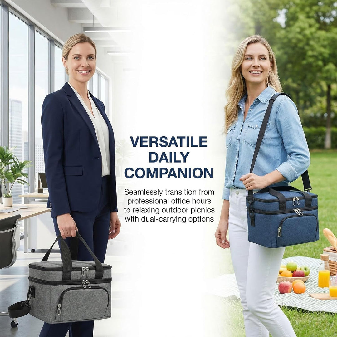 10L Kühltasche für Männer und Frauen – Doppellagige Isolierte Kühltasche, Auslaufsichere Lunchtasche