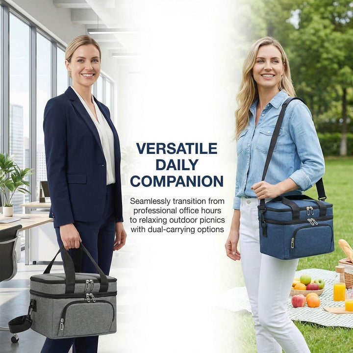 10L Kühltasche für Männer und Frauen – Doppellagige Isolierte Kühltasche, Auslaufsichere Lunchtasche