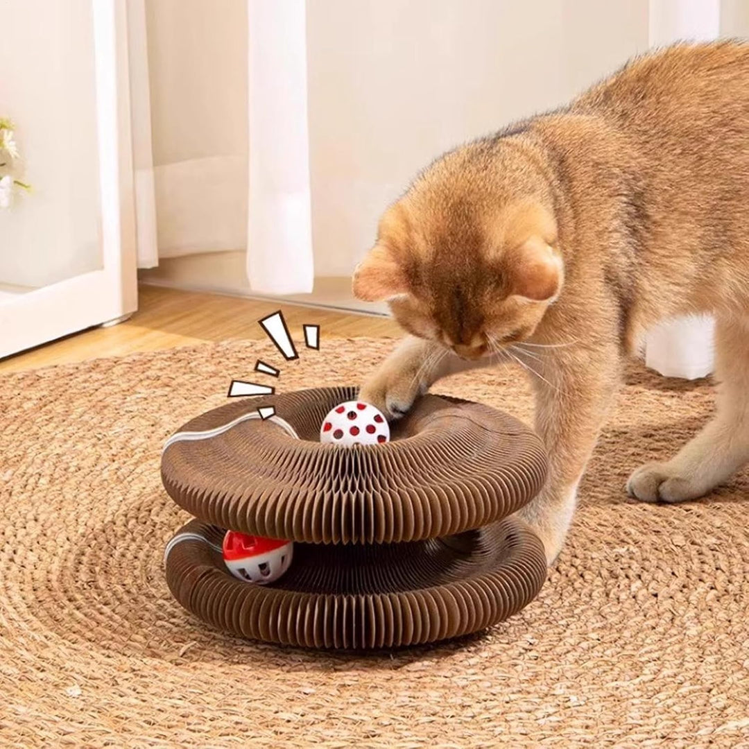 Kratzkokon, Katzenwirbel Für Grosse Katzen, Tragbare Pet Cat Scratch Board, Faltbar Interaktive Krat