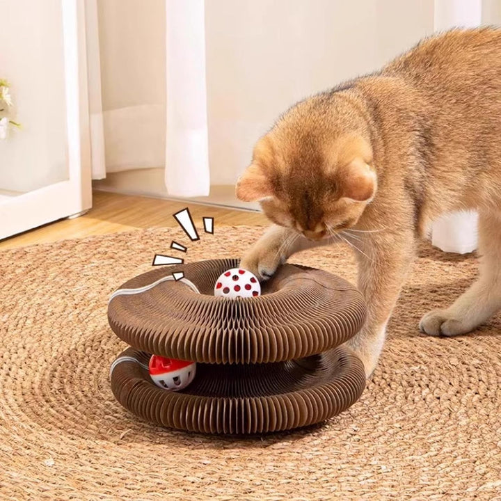 Kratzkokon, Katzenwirbel Für Grosse Katzen, Tragbare Pet Cat Scratch Board, Faltbar Interaktive Krat