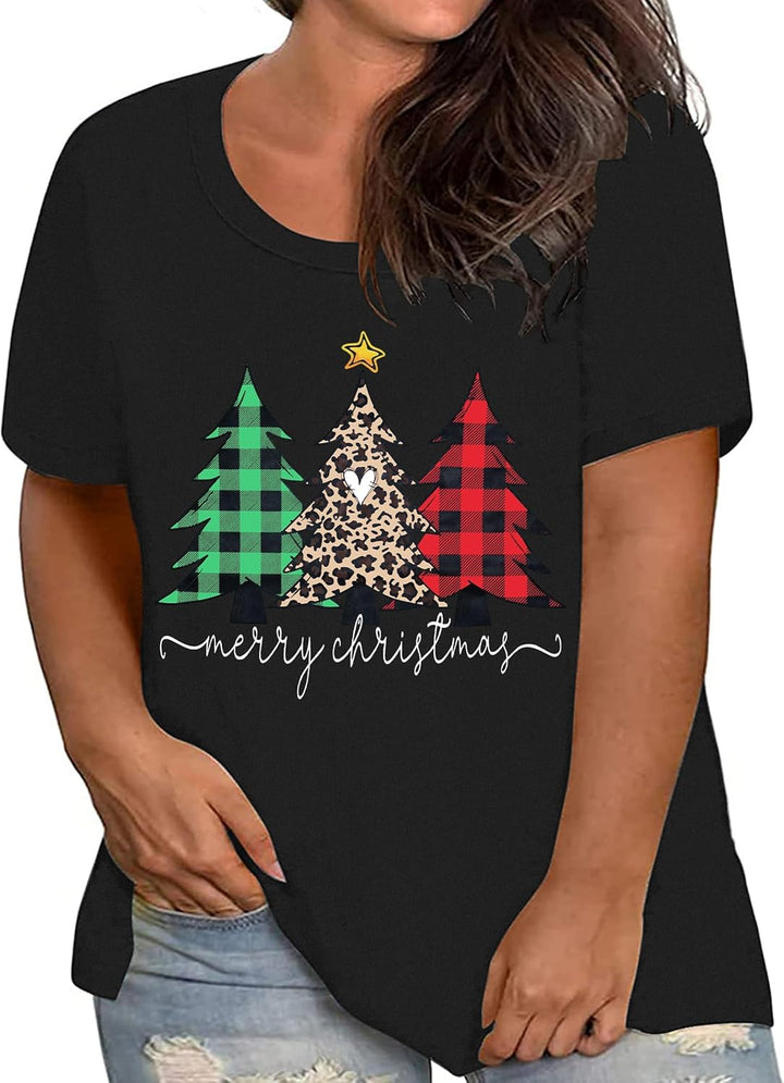 tiorhooe Weihnachts Tshirt Damen Grosse Grössen Shirt Weihnachten Oversize Geschenke Für Frauen Weih