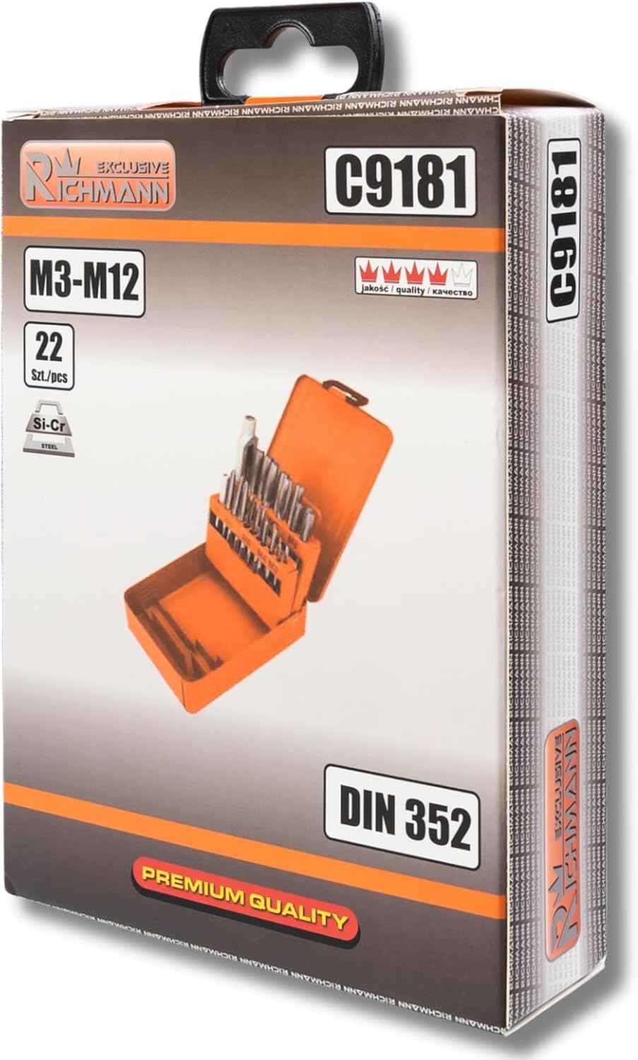 Profi Gewindeschneider M3-M12 Satz Gewindebohrer Set Gewindeschneid Box Hand M5