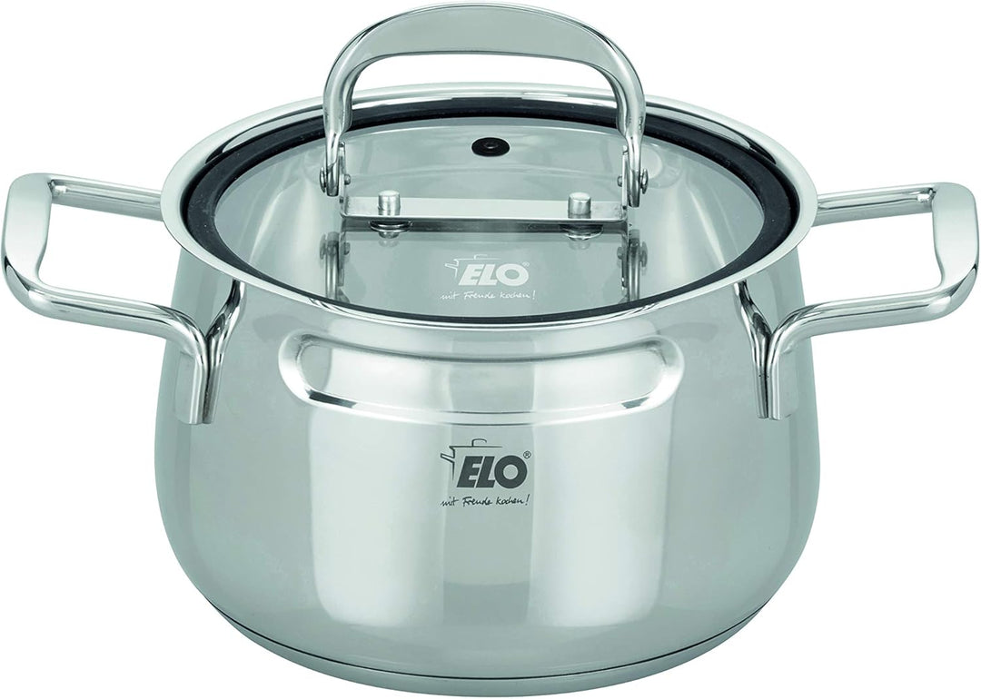 Topfset 3-teilig Mystery 91005, stapelbar, Edelstahl 18/10 - mit Volumenskala & Öl-Dosiersystem, bac